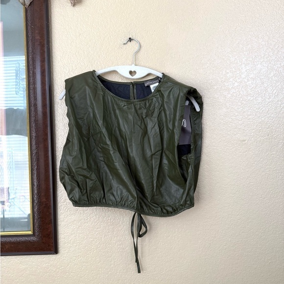 Tops - NWT Sans Souci Faux Leather Crop Top